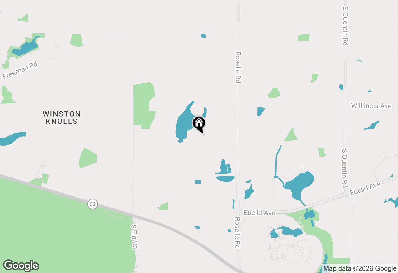 Map of 1673 Balmoral Lane, Inverness, IL 60067