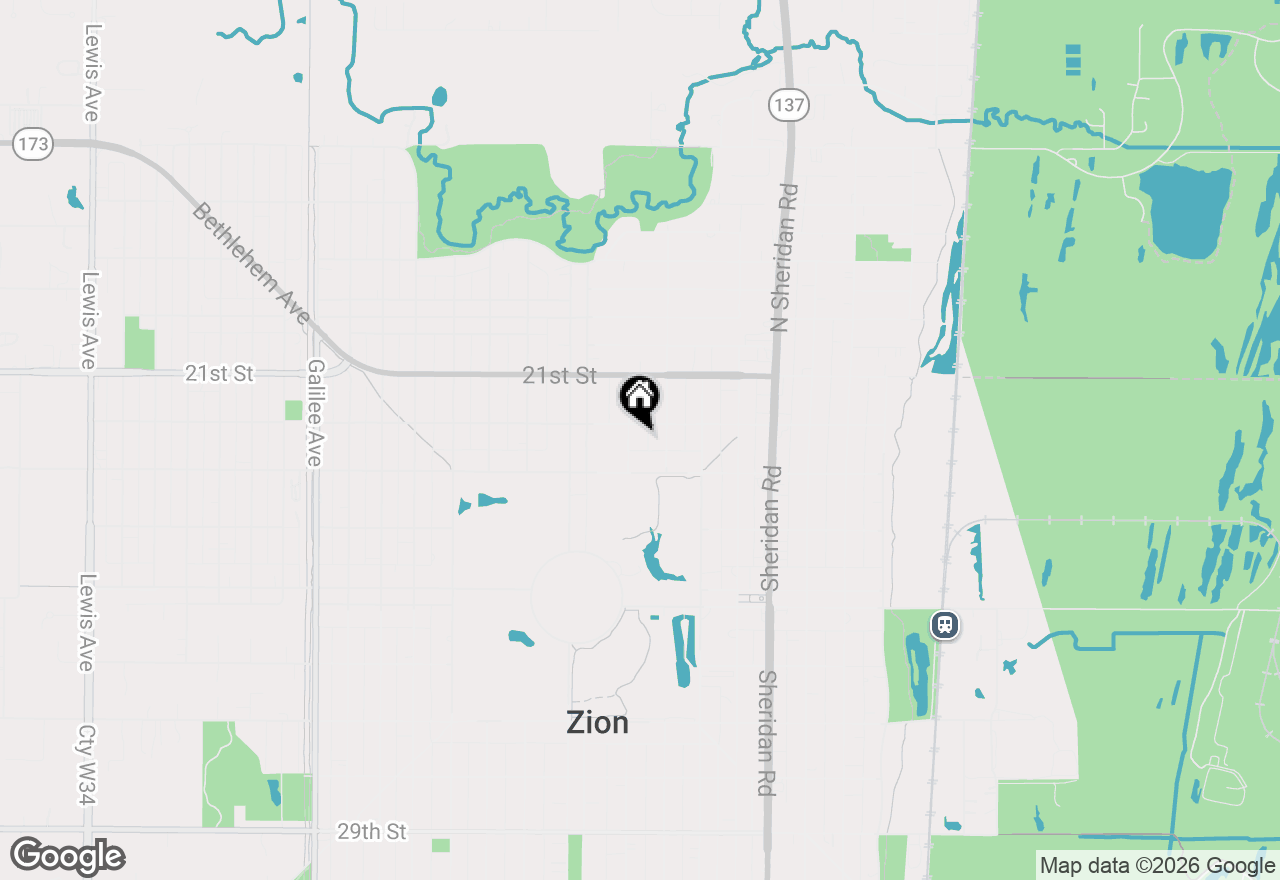 Map of 2205 Eshcol Avenue, Zion, IL 60099