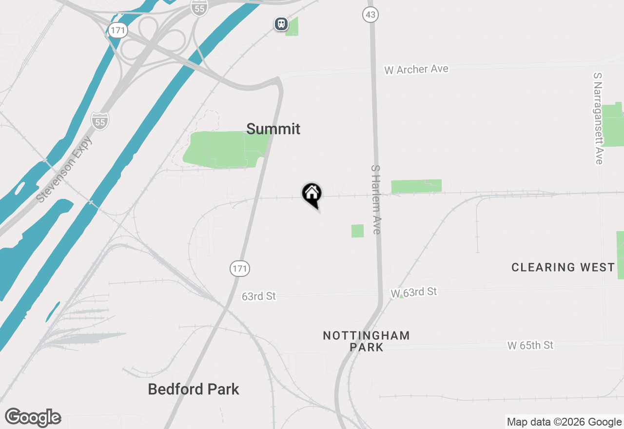 Map of 6061 S 74th Court, Summit, IL 60501