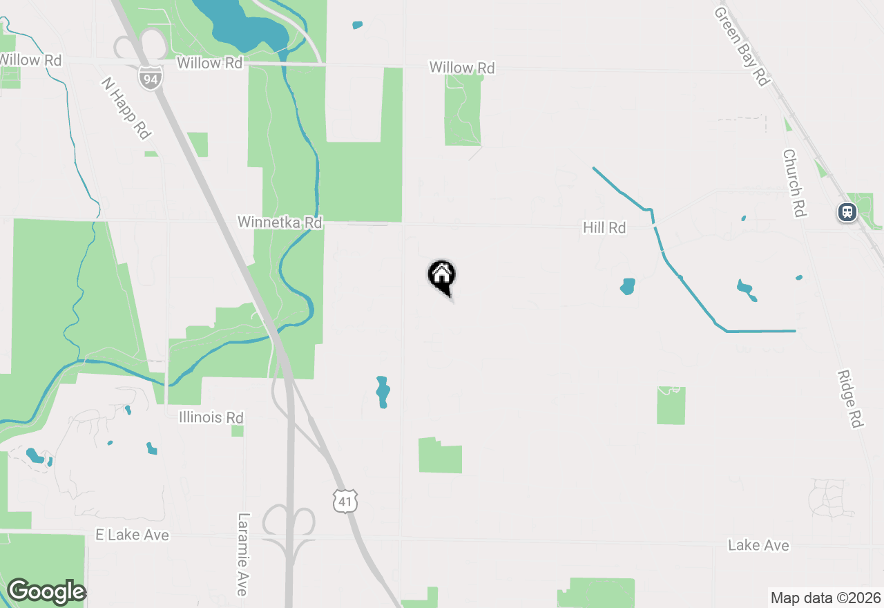 Map of 61 Woodley Road, Winnetka, IL 60093