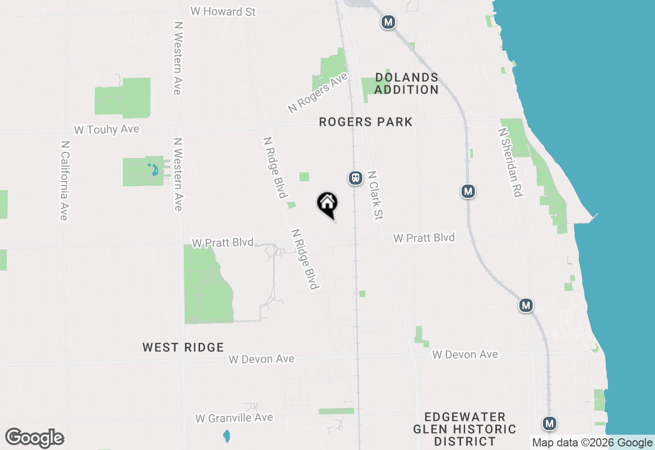 Map of 6835 N Wolcott Avenue, Chicago, IL 60626