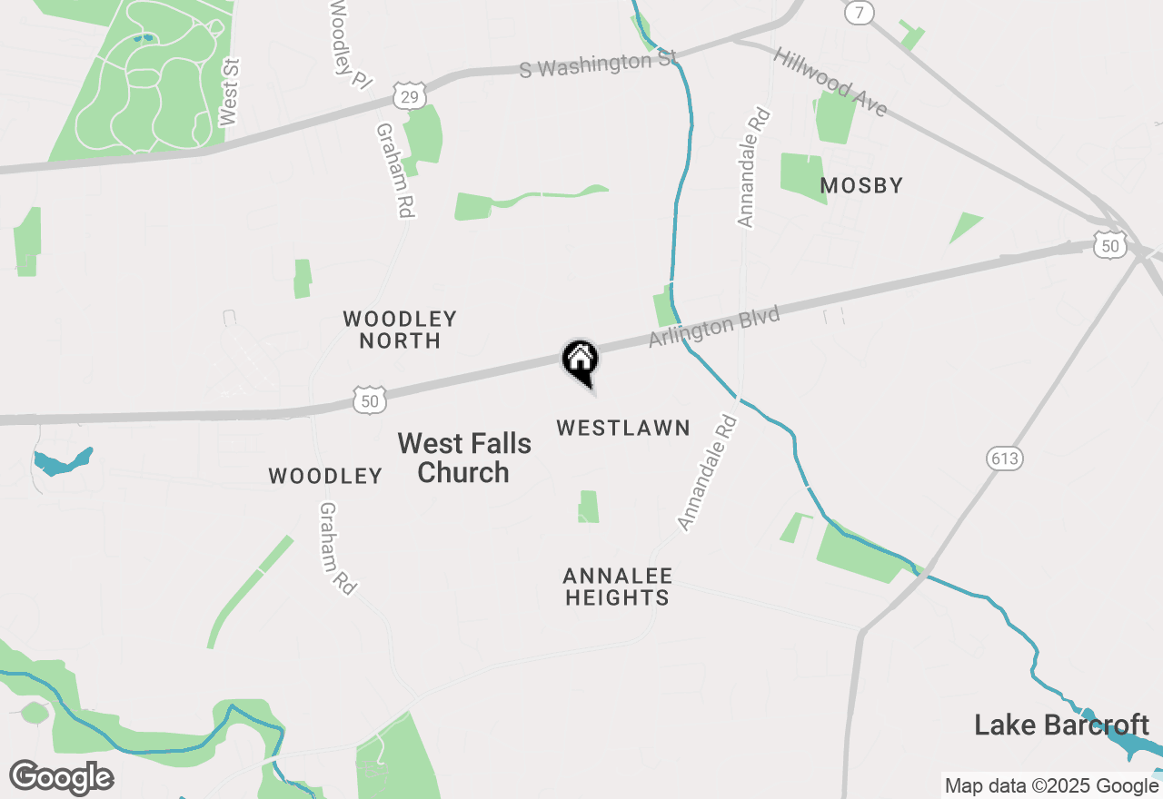 Map of 6844 Westmoreland Road, Falls Church, VA 22042