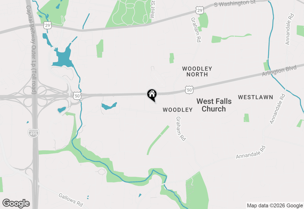 Map of 7397 Blade Drive, Falls Church, VA 22042