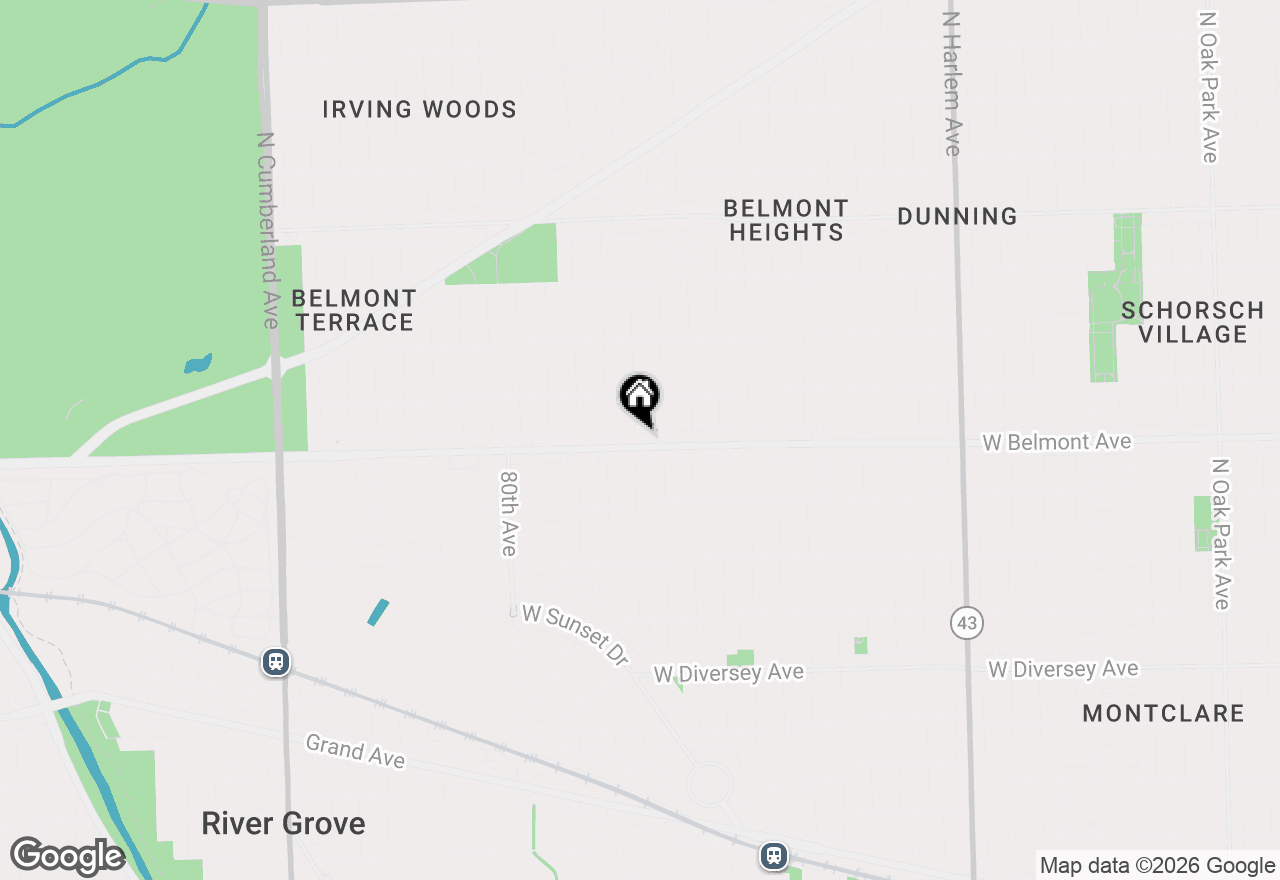 Map of 7740 W Belmont Avenue, Chicago, IL 60634