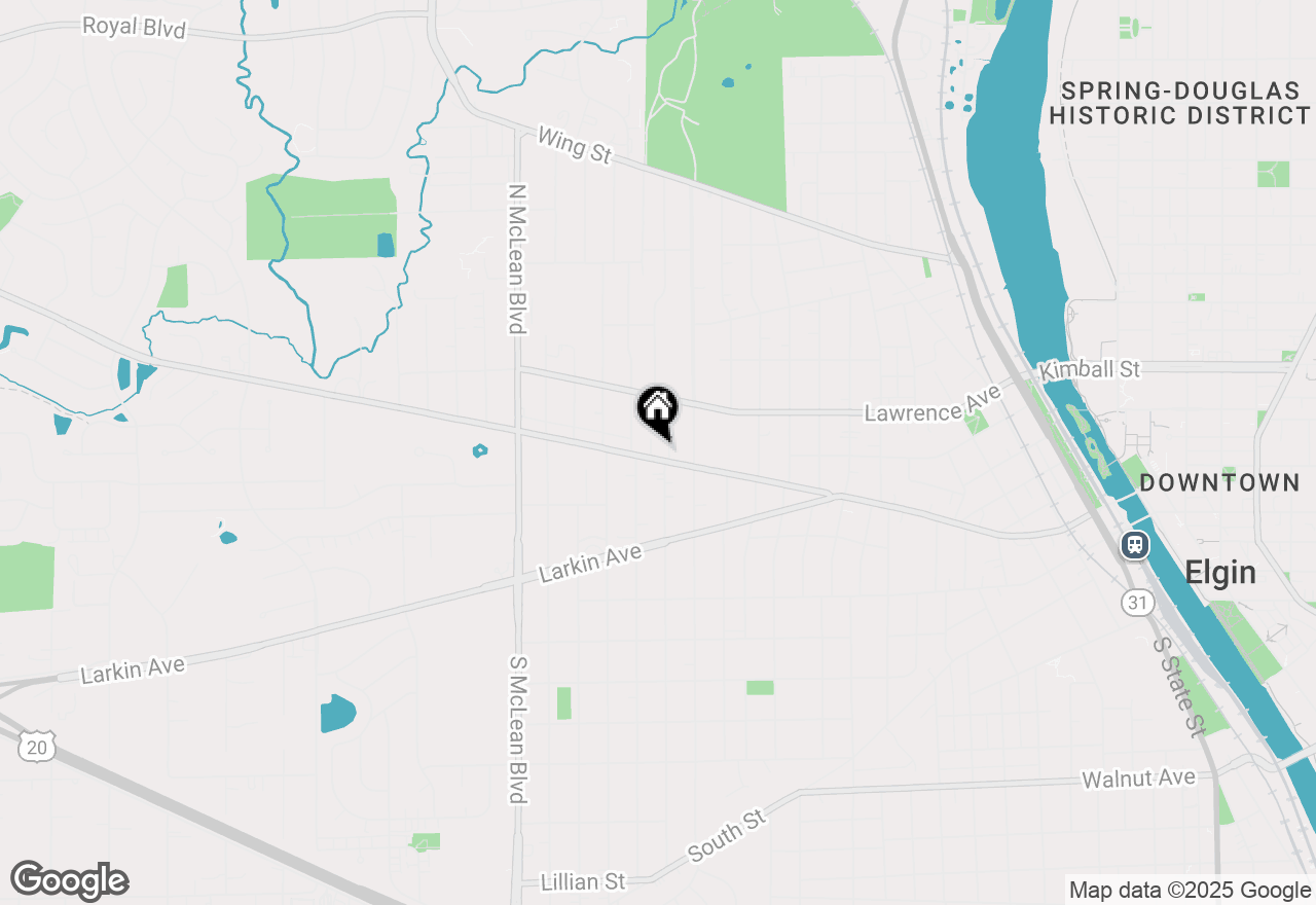 Map of 1106 W Highland Avenue, Elgin, IL 60123