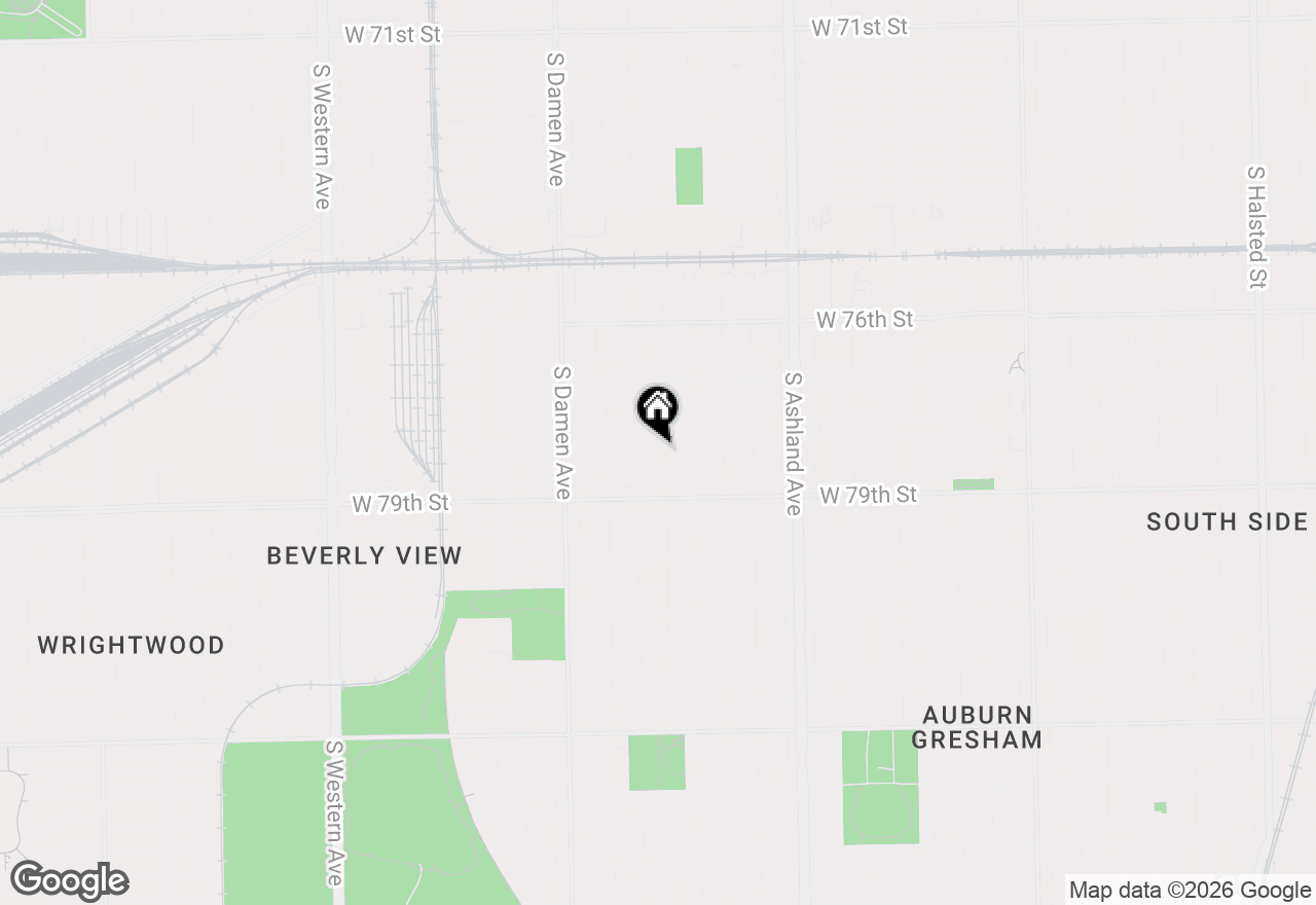 Map of 7811 S Honore Street, Chicago, IL 60620