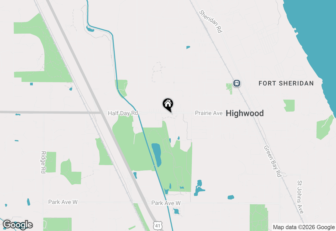 Map of 980 Half Day Road, Highland Park, IL 60035