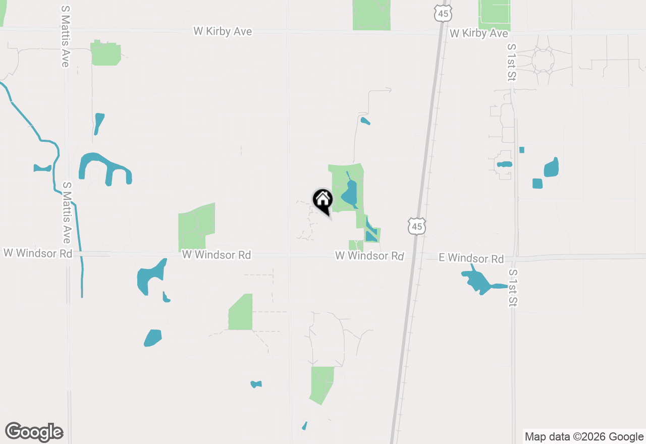 Map of 1909 Melrose Drive #B, Champaign, IL 61820