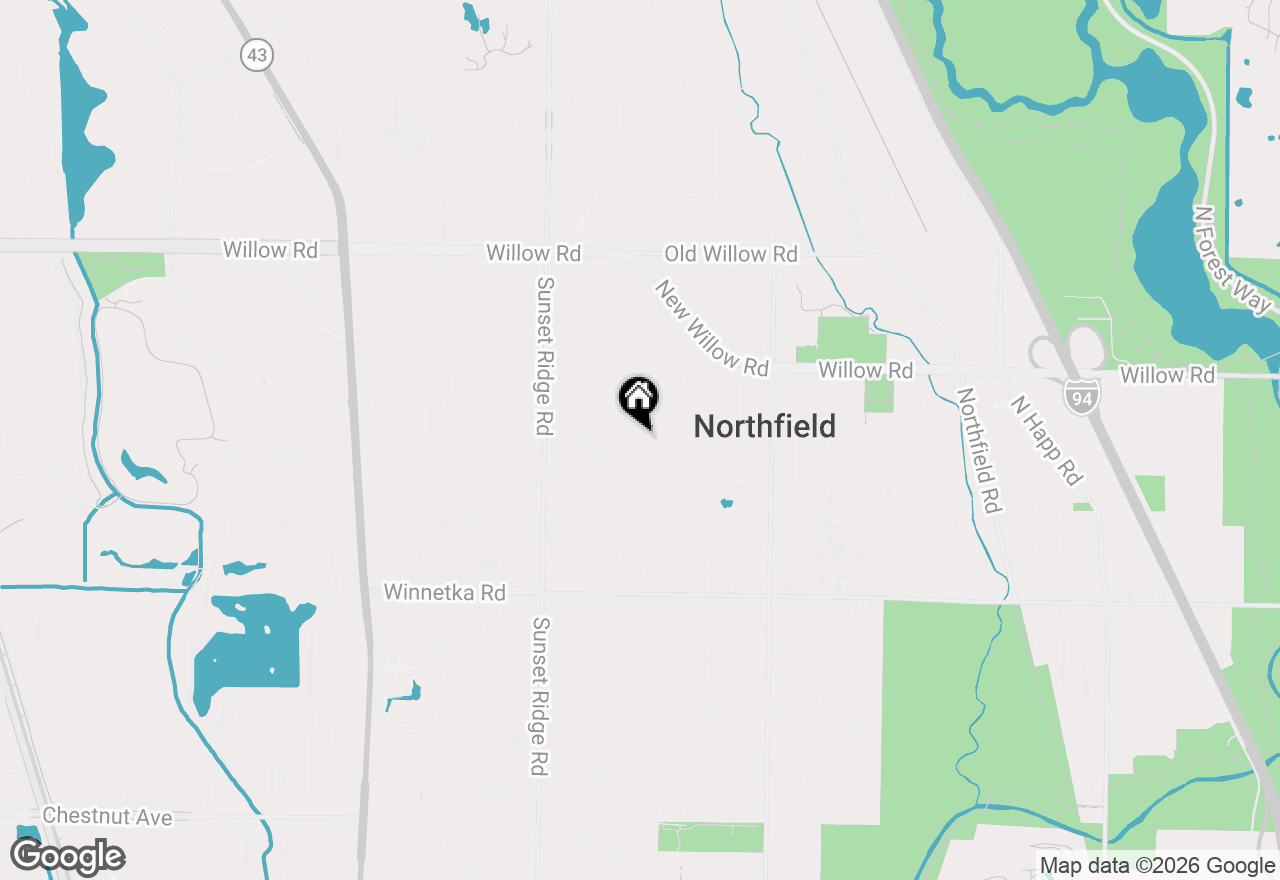 Map of (Address confidential), Northfield, Illinois 60093