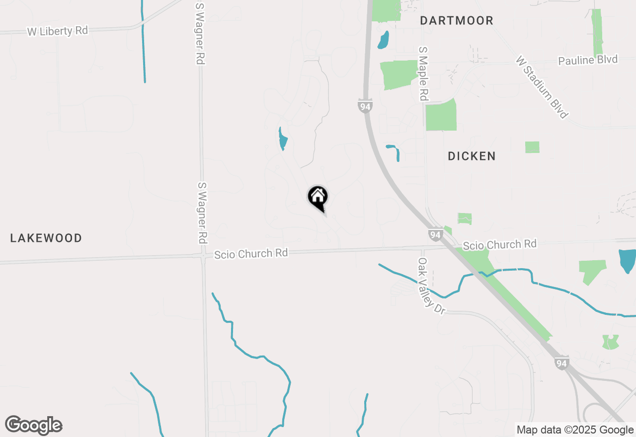 Map of 1893 Chicory Ridge Ridge, Ann Arbor, MI 48103