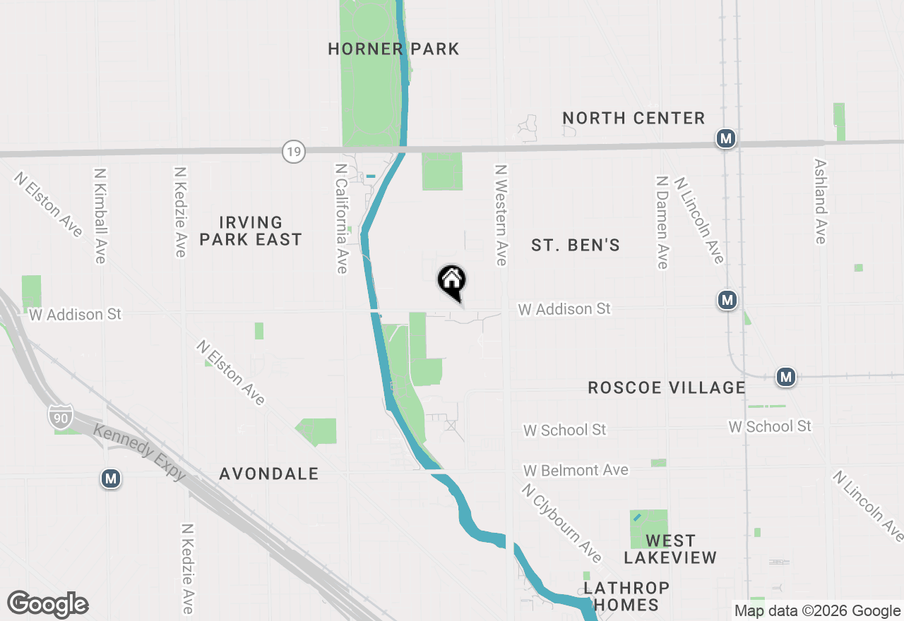 Map of 2522 W Addison Street #2E, Chicago, IL 60618