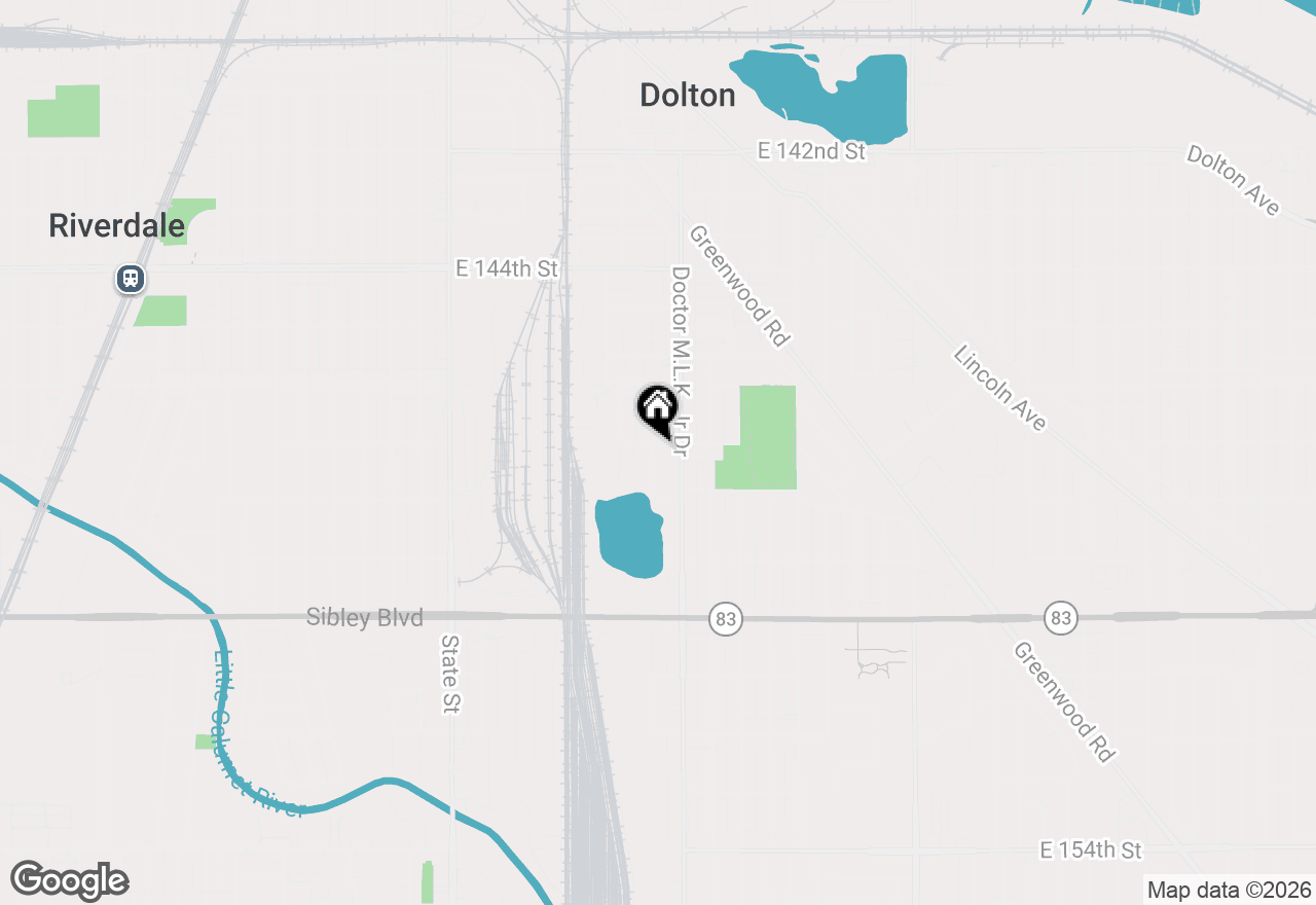 Map of 14701 Beachview Terrace, Dolton, IL 60419