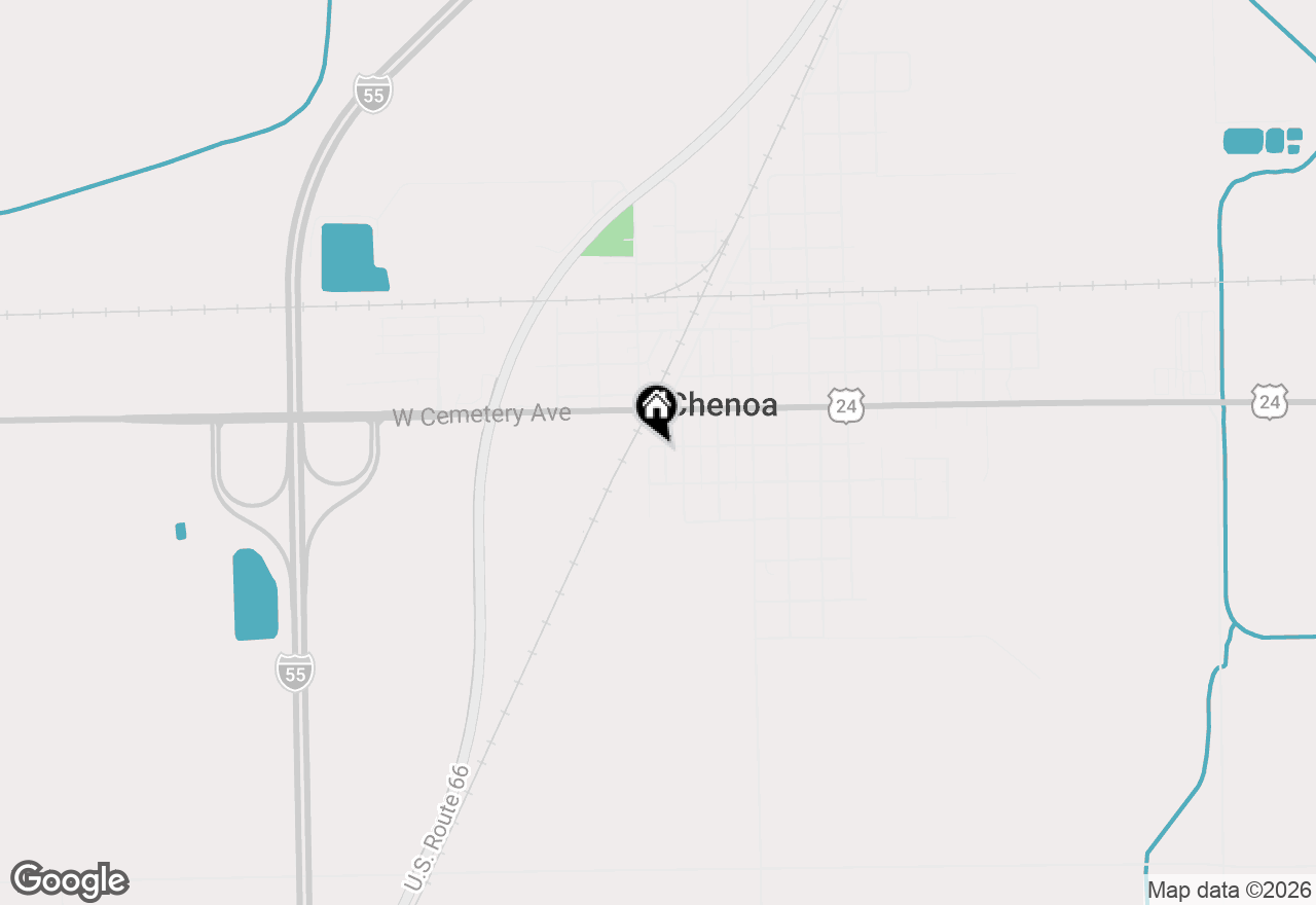 Map of 100 W Kentucky Avenue, Chenoa, IL 61726