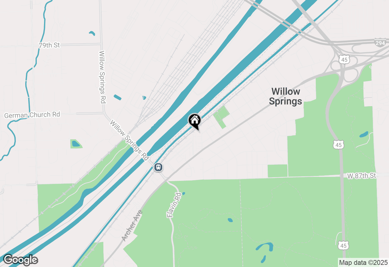 Map of 133 Rachel Avenue, Willow Springs, IL 60480