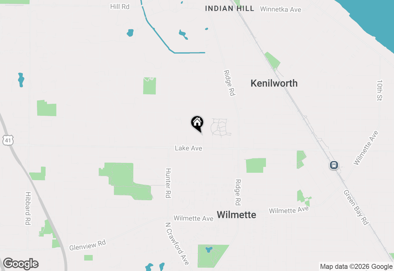 Map of 934 Yale Street, Wilmette, IL 60091