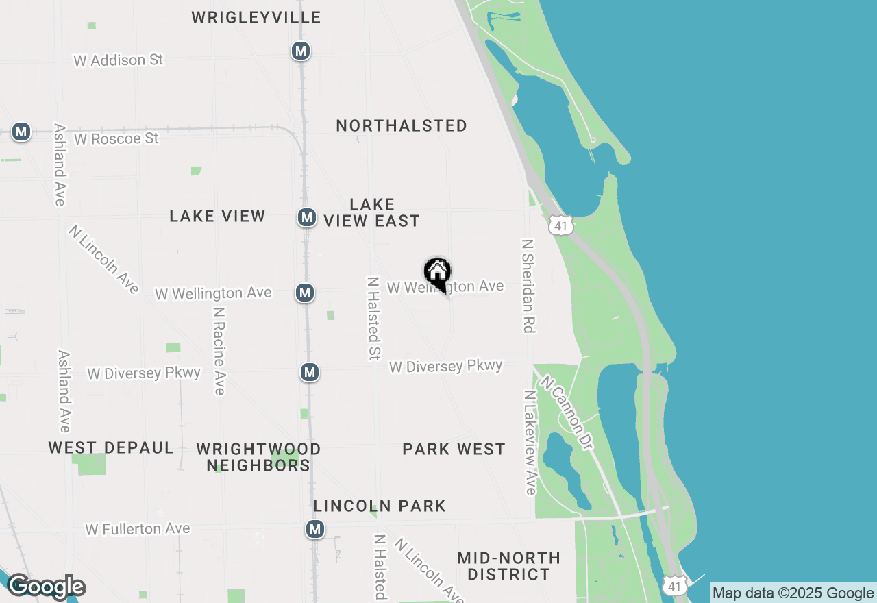 Map of 618 W Oakdale Avenue #1, Chicago, IL 60657