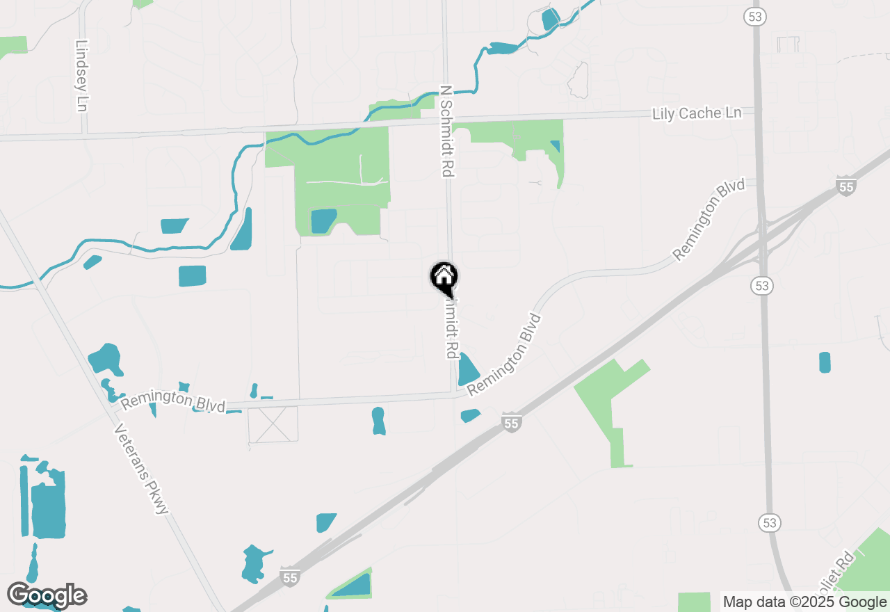 Map of 562 Rebecca Lane, Bolingbrook, IL 60440