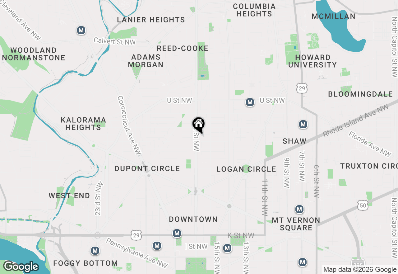 Map of 1701 16th St Nw #734, Washington, DC 20009