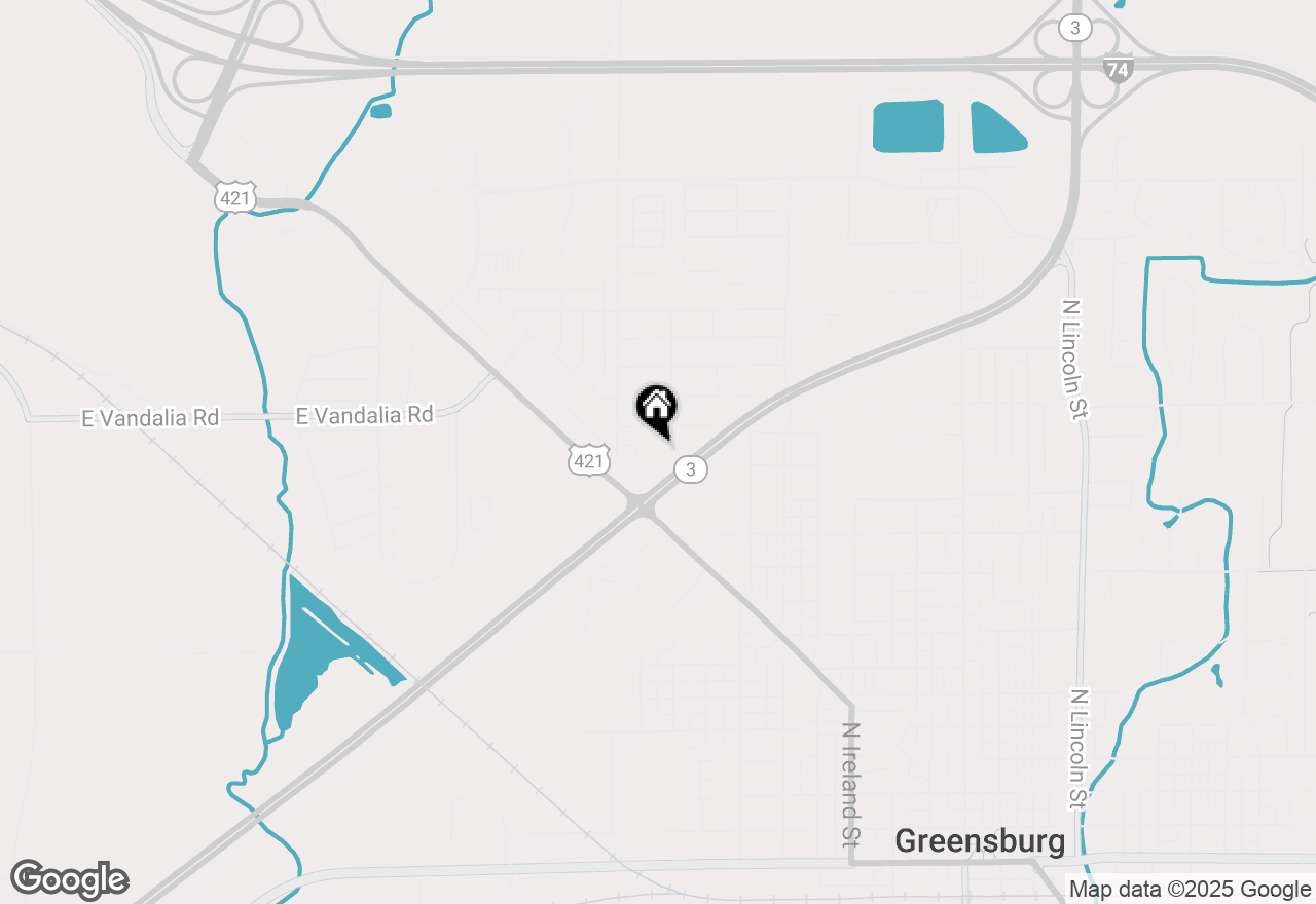 Map of 910 W Ann Boulevard, Greensburg, IN 47240