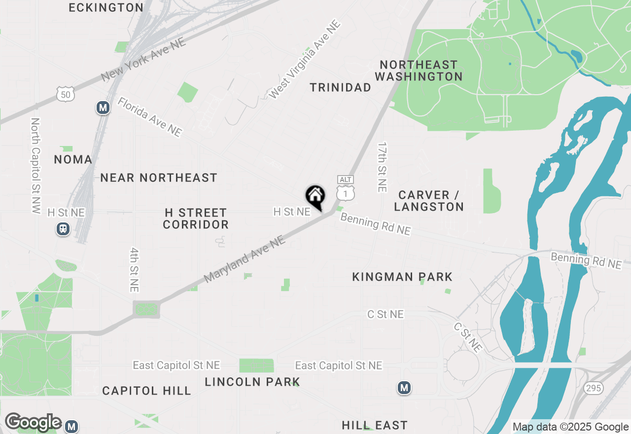 Map of 1416 Maryland Avenue Ne, Washington, DC 20002