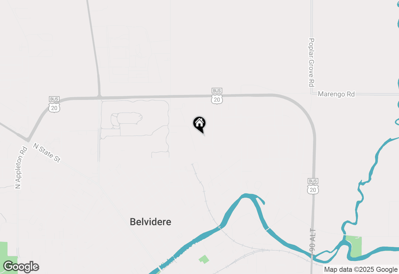 Map of 540 Fuller Lane, Belvidere, IL 61008