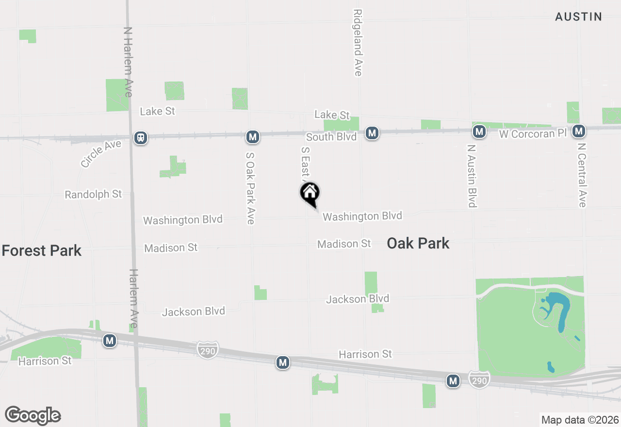 Map of 530 Washington Boulevard #1W, Oak Park, IL 60302