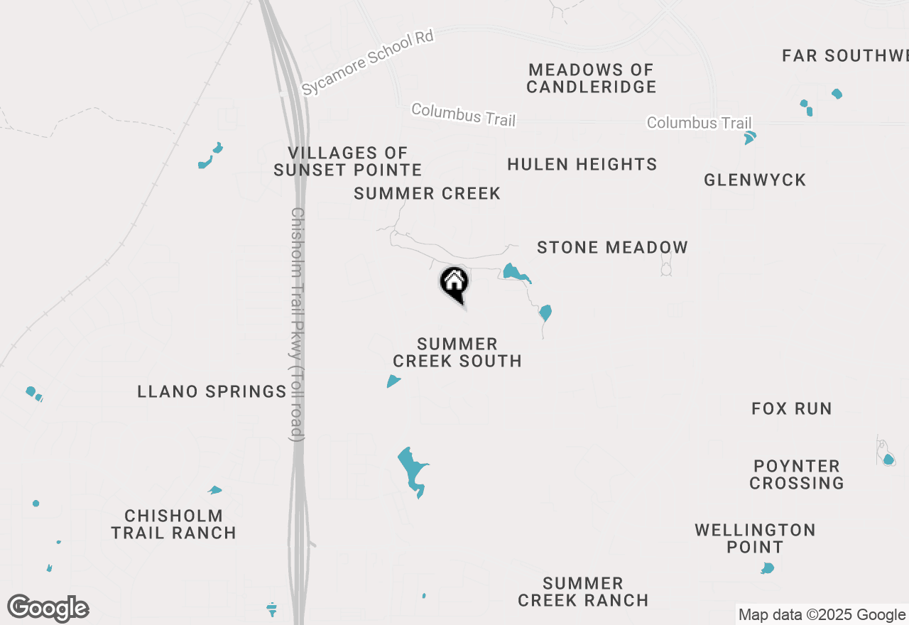 Map of 8341 Southern Prairie Drive, Fort Worth, TX 76123