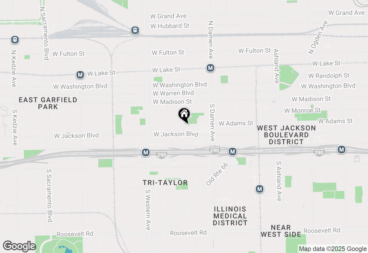 Map of 2147 W Adams Street #1S, Chicago, IL 60612