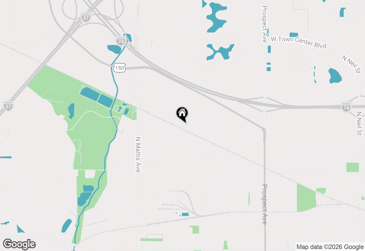 Map of 1409 Joanne Lane, Champaign, IL 61821