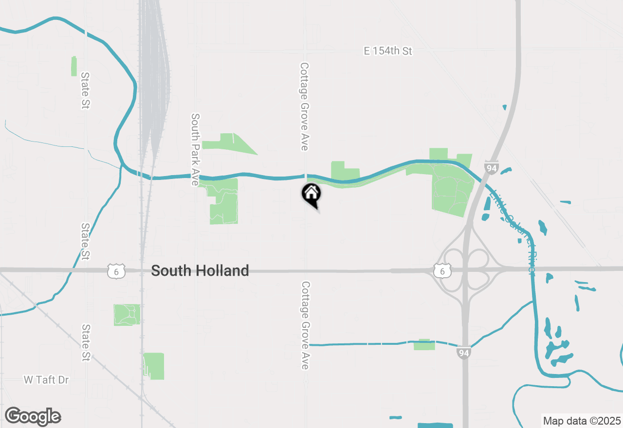 Map of 16007 Cottage Grove Avenue, South Holland, IL 60473