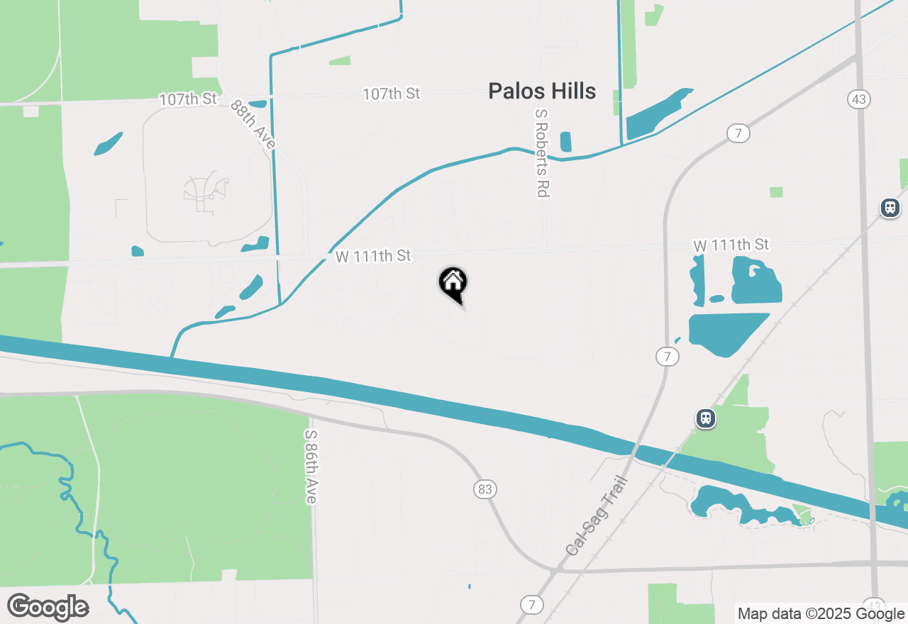 Map of 8235 Poplar Lane #4C, Palos Hills, IL 60465
