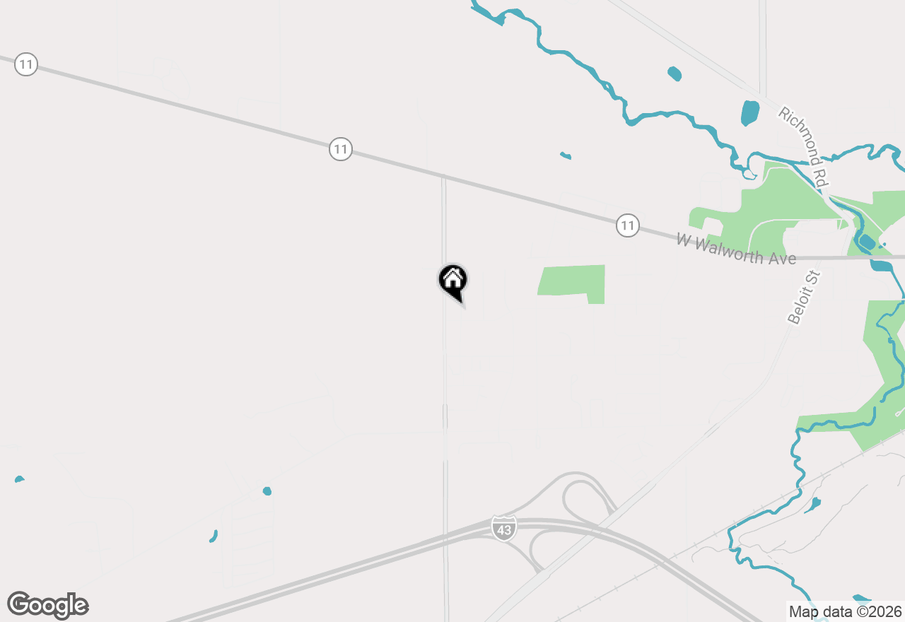 Map of 216 Linden Ln, Delavan, WI 53115