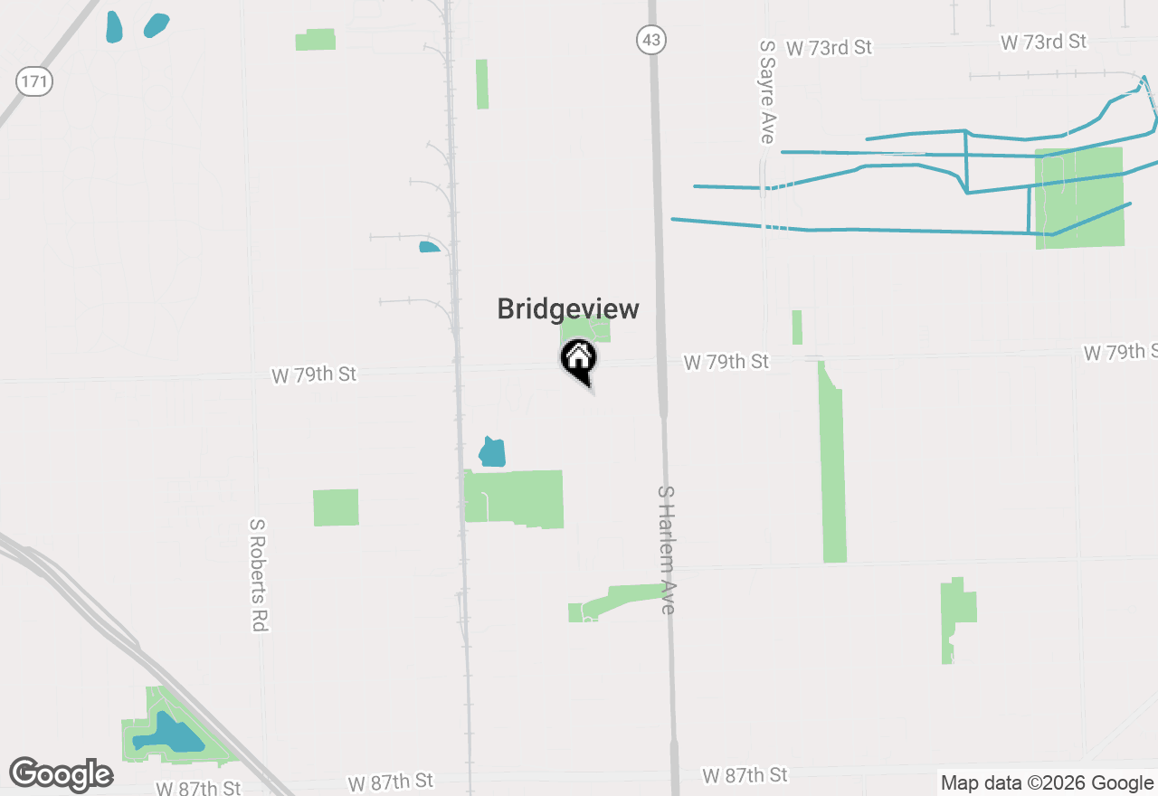 Map of 7347 W 79th Place #3C, Bridgeview, IL 60455