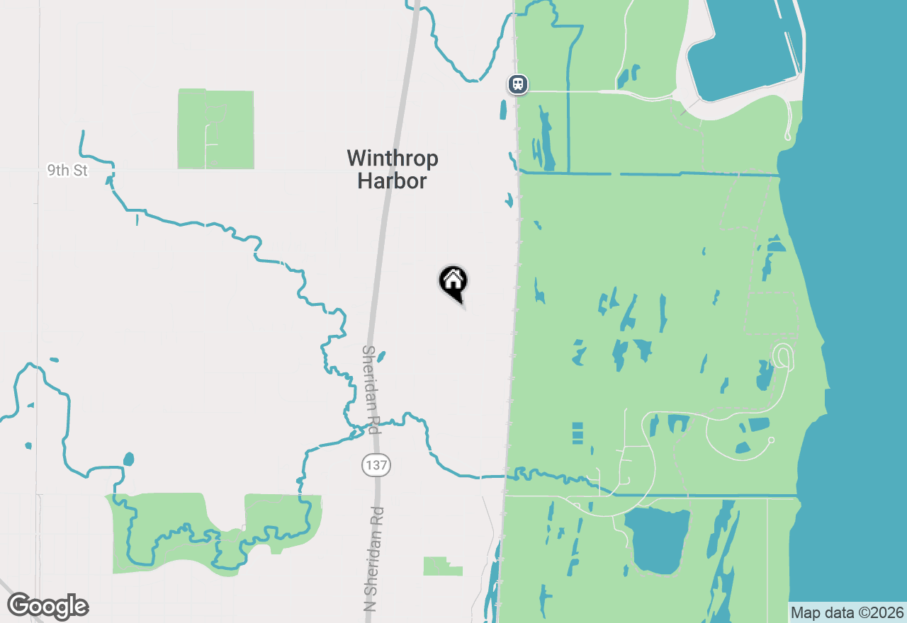 Map of 1224 Landon Avenue, Winthrop Harbor, IL 60096