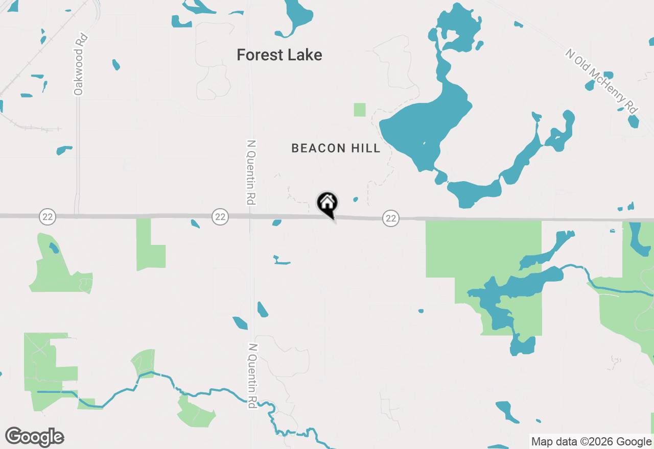 Map of 21472 W Il Route 22, Lake Zurich, IL 60047