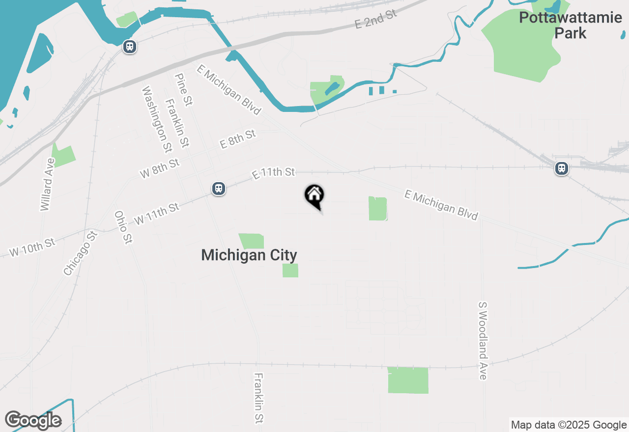 Map of 502 Dupage Street, Michigan City, IN 46360