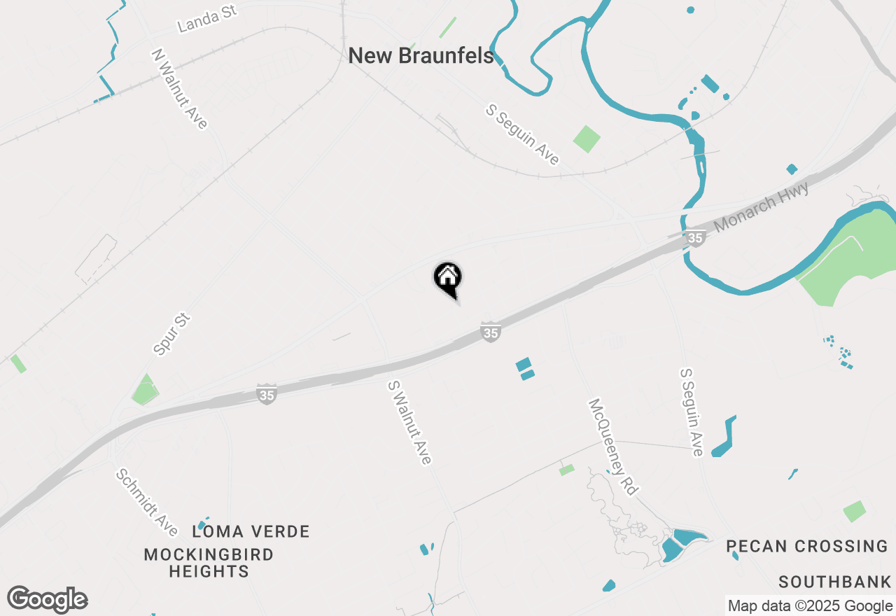 Map of 808 W Merriweather Street, New Braunfels, TX 78130