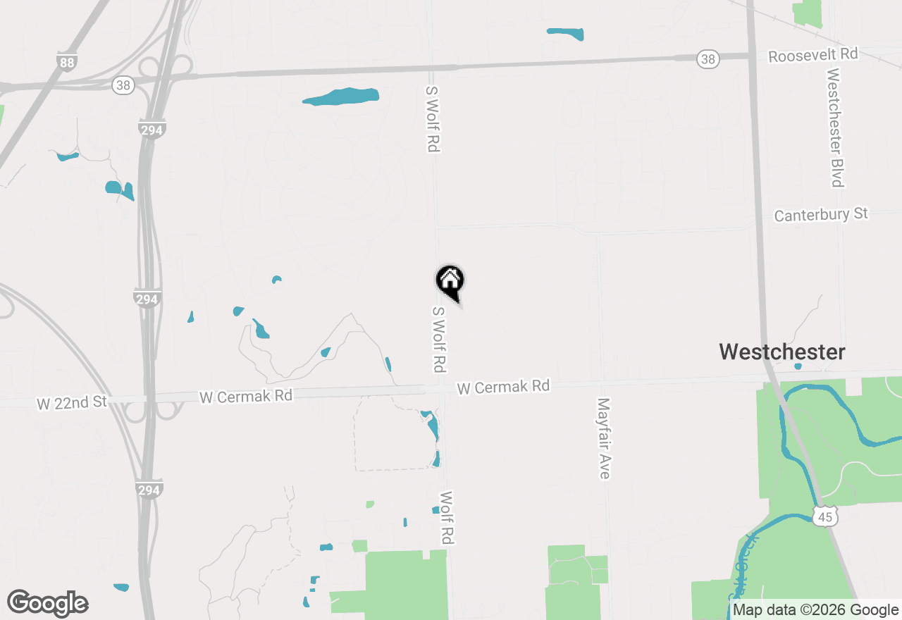 Map of 1905 S Wolf Road #607, Hillside, IL 60162