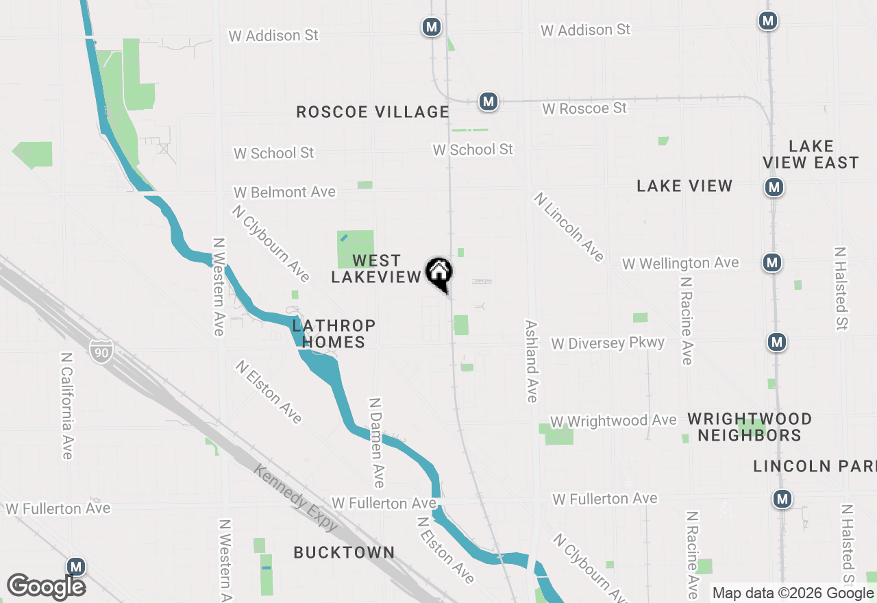 Map of 2835 N Wolcott Avenue #I, Chicago, IL 60657