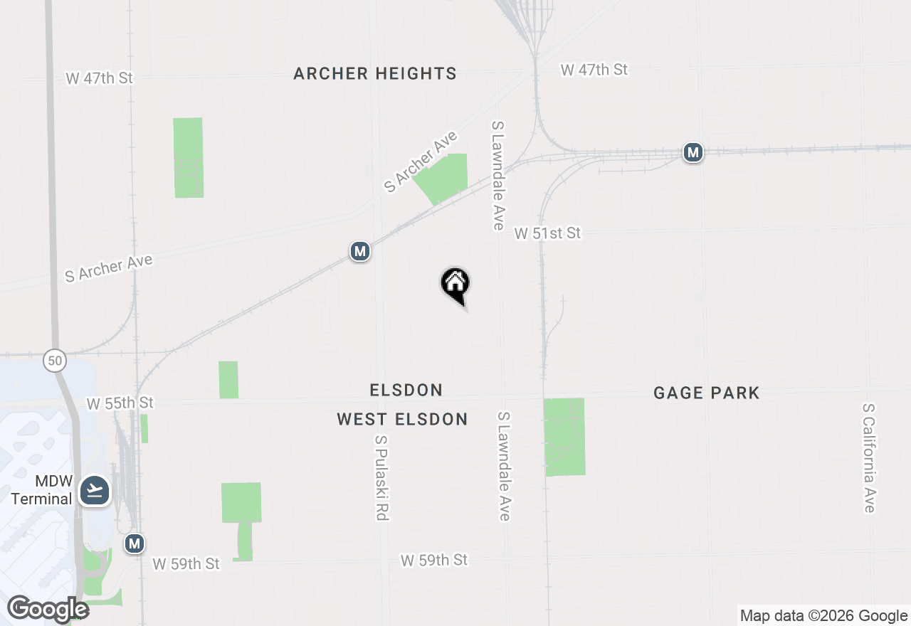 Map of 5258 S Hamlin Avenue, Chicago, IL 60632