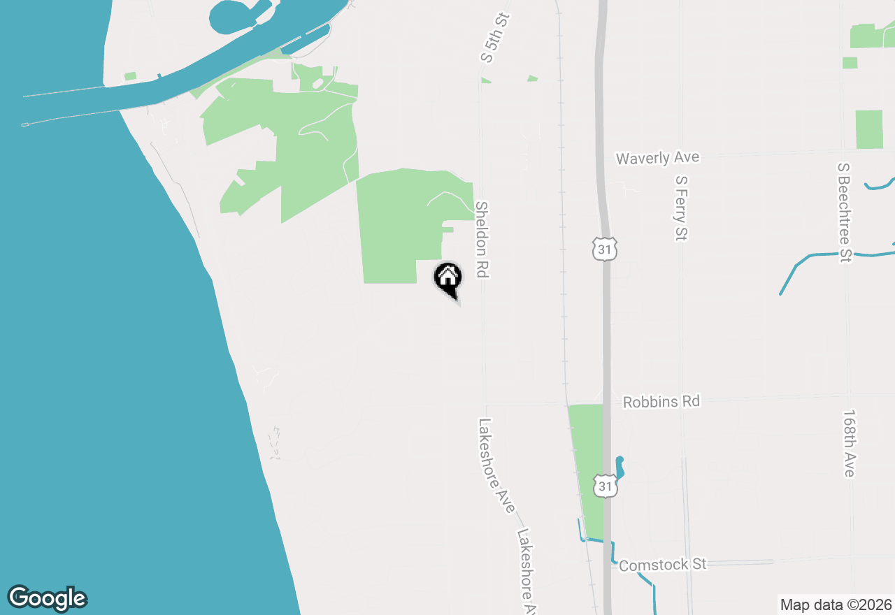 Map of 406 Grand Avenue, Grand Haven, MI 49417