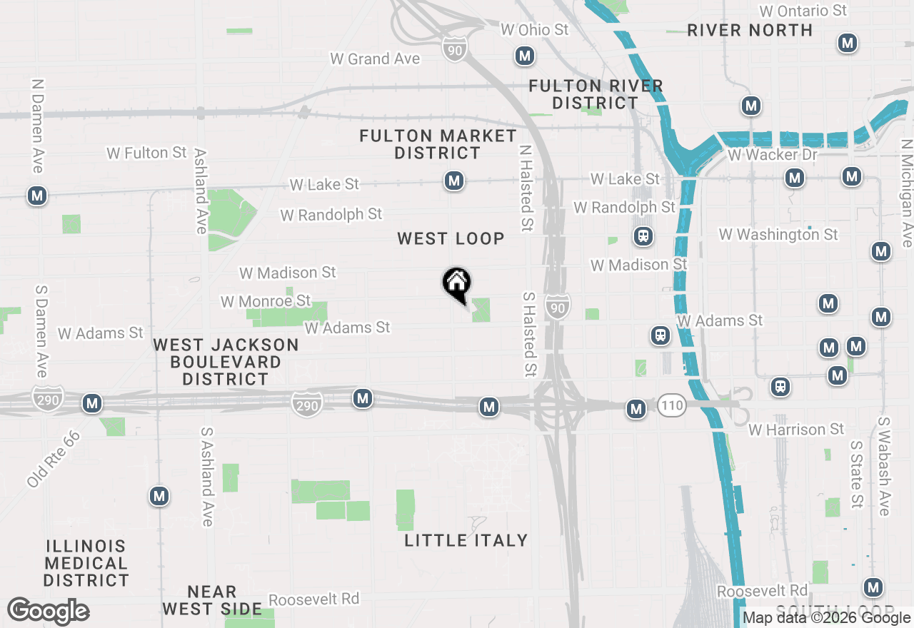 Map of 111 S Morgan Street #423, Chicago, IL 60607