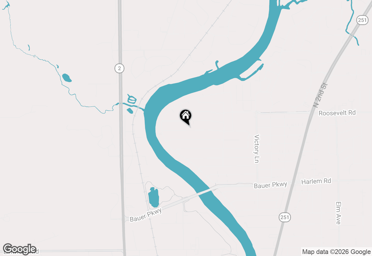 Map of 28 Liberty Boulevard, Machesney Park, IL 61115