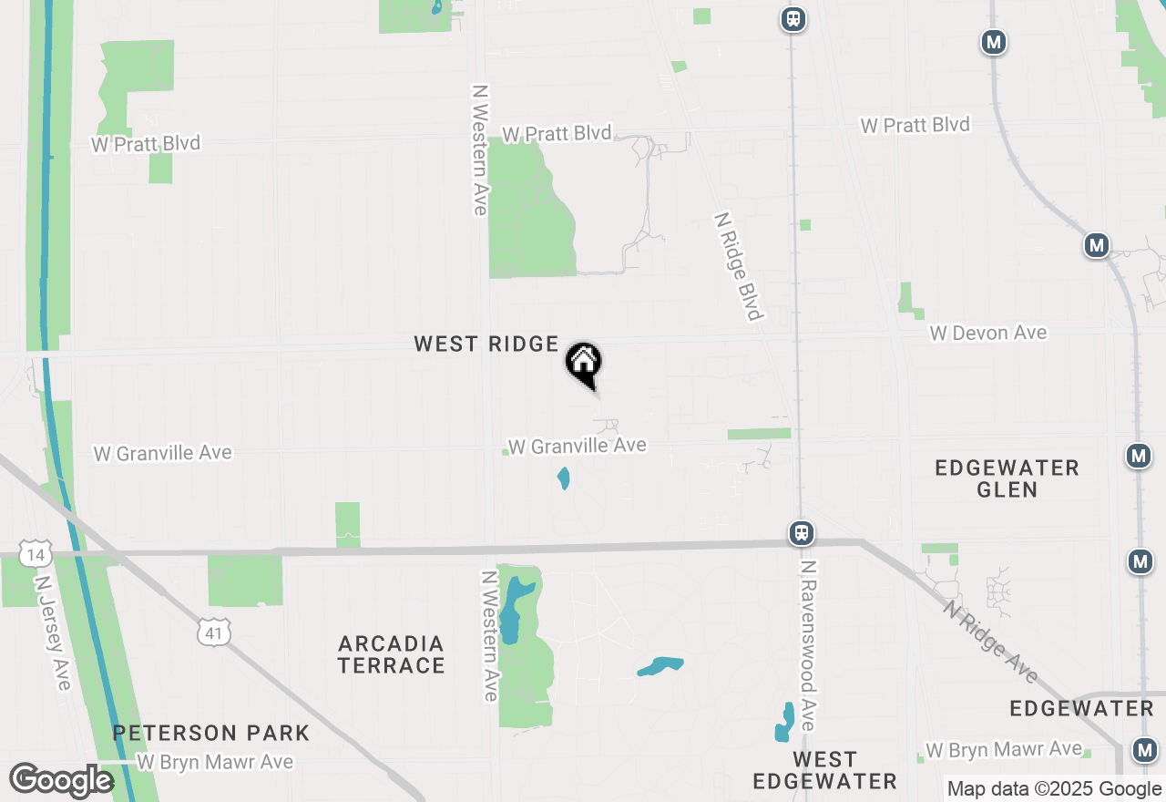 Map of 2207 W Rosemont Avenue #1, Chicago, IL 60659