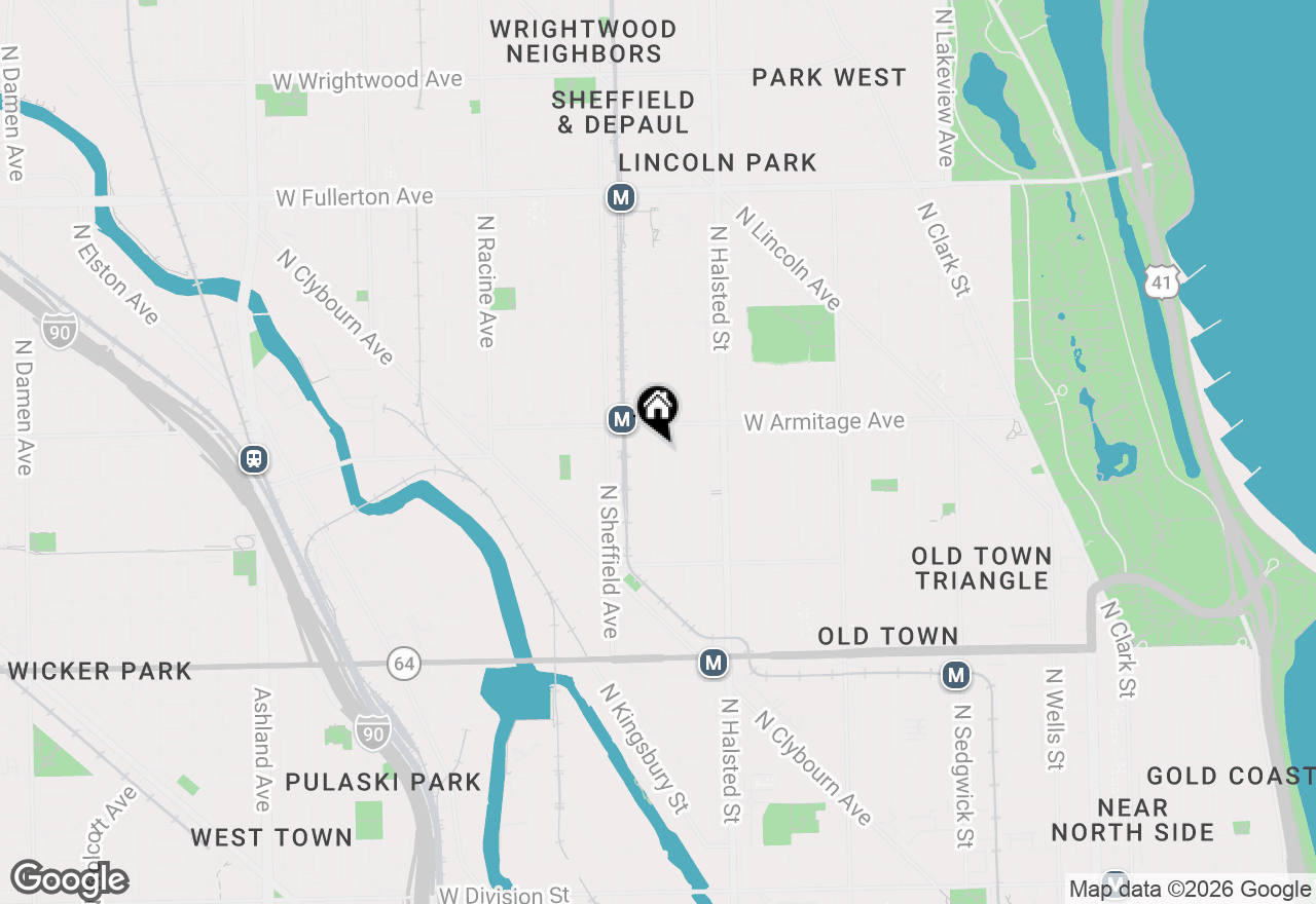 Map of 1944 N Fremont Street, Chicago, IL 60614
