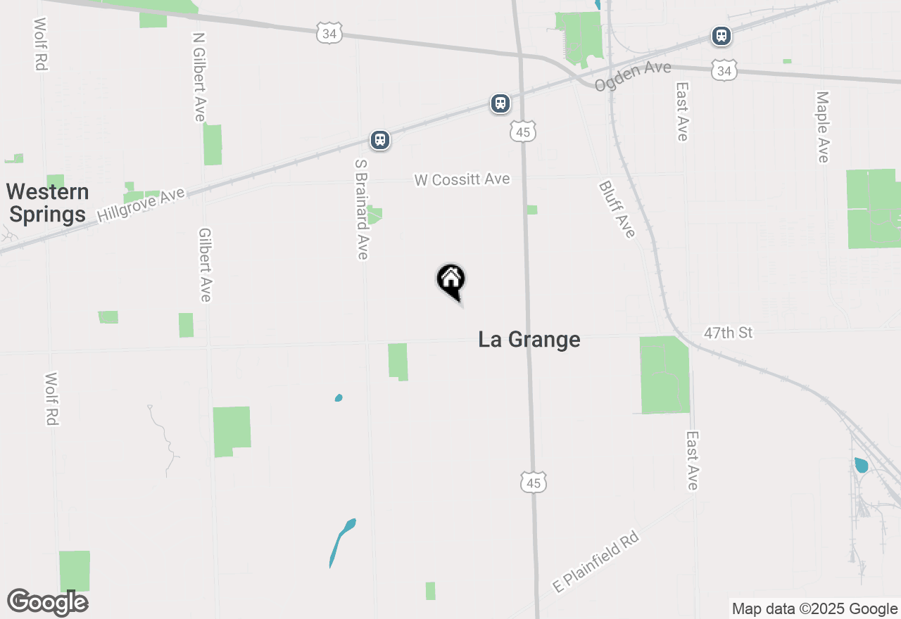 Map of 413 S Kensington Avenue, La Grange, IL 60525