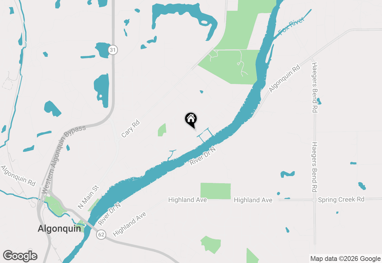 Map of 1426 N Harrison Street, Algonquin, IL 60102