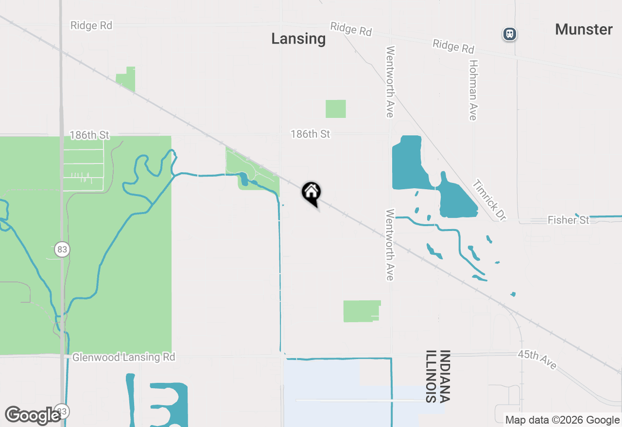Map of 3267 Louise Court, Lansing, IL 60438