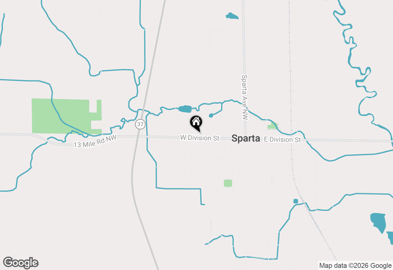 Map of 283 W Division Street, Sparta, MI 49345