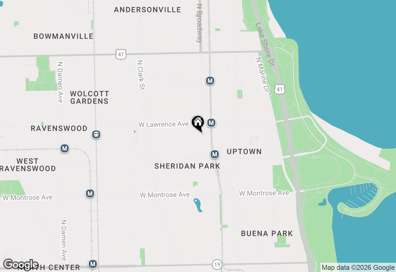Map of 4700 N Racine Avenue #315, Chicago, IL 60640